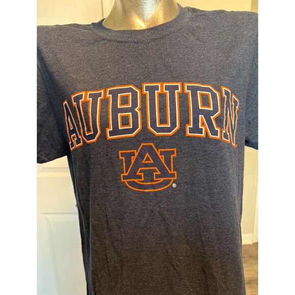 Jerzees Navy & Orange Auburn University Short Sleeve T-Shirt Size Small - Picture 2 of 6